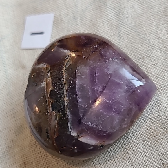 Gorgeous chevron amethyst hearts - Picture 2 of 3